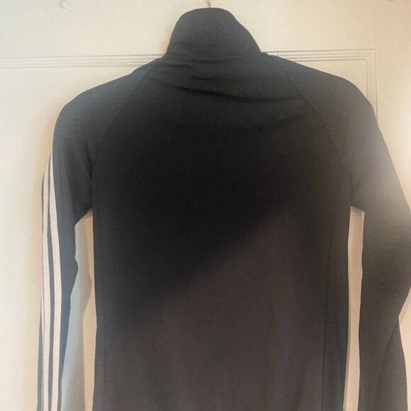 Black and White Adidas Classic Track Jacket - Size XS 4-6 - Picture 2 of 3